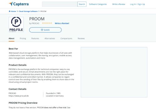 
                            10. PROOM Reviews and Pricing - 2019 - Capterra