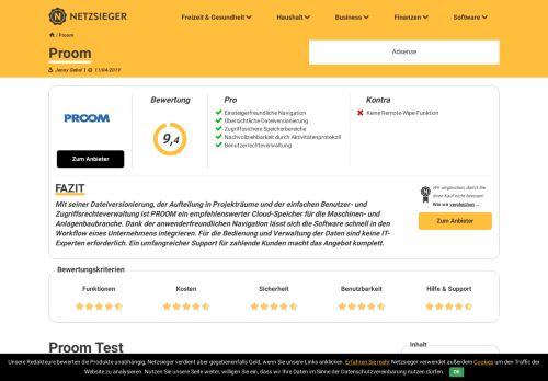 
                            4. Proom Test - Netzsieger