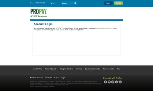 
                            8. ProPay: Account Login