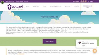 
                            13. ProPay Payments – Upward Credit Union