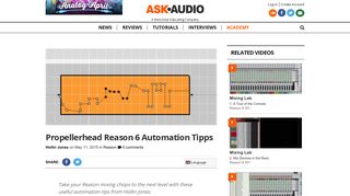 
                            2. Propellerhead Reason 6 Automation Tipps : Ask.Audio