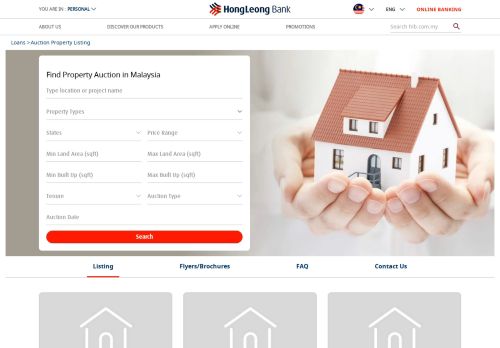 
                            13. Property Auction in Malaysia - Hong Leong Bank