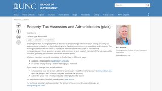 
                            11. Property Tax Assessors and Administrators (ptax) | UNC School of ...