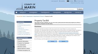 
                            10. Property Tax Bill - County Of Marin