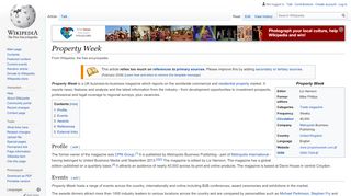 
                            7. Property Week - Wikipedia