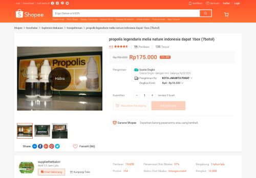 
                            11. propolis legendaris melia nature indonesia dapat 1box (7botol ...