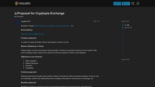 
                            12. Proposal for Cryptopia Exchange - Proposals - BitcoinZ Community