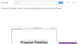 
                            13. Proposal Pelatihan. Sistem e-learning Berbasis Komunitas Portal ...