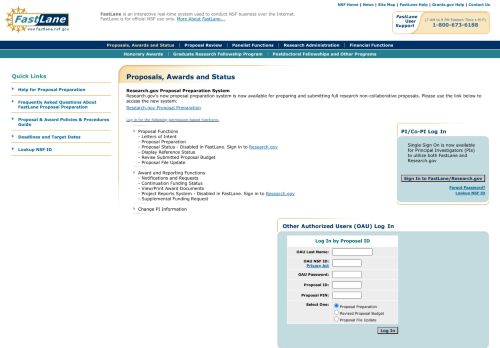 
                            4. Proposals, Awards - Fastlane (NSF)