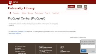 
                            10. ProQuest Central (ProQuest) | University Library