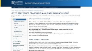 
                            11. ProQuest - Cited Reference Searching & Journal Rankings - Research ...