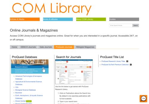 
                            13. ProQuest Journals - Online Journals & Magazines - LibGuides at ...