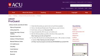 
                            12. ProQuest - Library - ACU Library