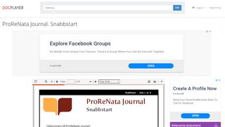 
                            4. ProReNata Journal. Snabbstart - PDF