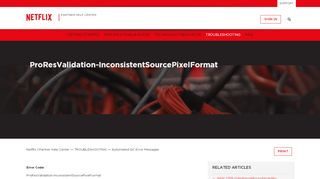 
                            10. ProResValidation-InconsistentSourcePixelFormat – Netflix | Partner ...