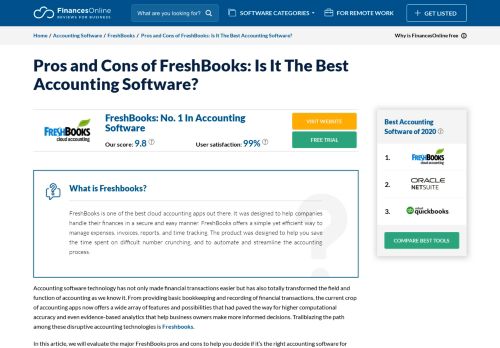 
                            5. Pros and Cons of FreshBooks: Is It The Best Accounting Software ...