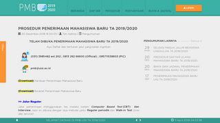 
                            5. PROSEDUR PENERIMAAN MAHASISWA BARU TA 2019 ... - PMB UISI