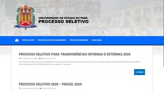 
                            2. prosel 2019 - Processo Seletivo - Uepa