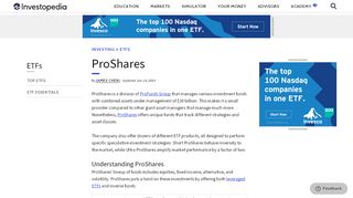 
                            4. ProShares - Investopedia