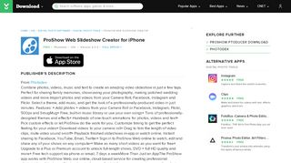 
                            12. ProShow Web Slideshow Creator for iOS - Free download and ...