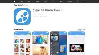 
                            3. ProShow Web Slideshow Creator on the App Store - iTunes - Apple