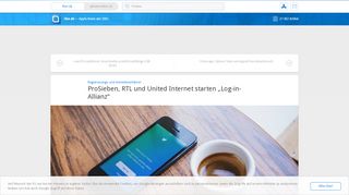 
                            9. ProSieben, RTL und United Internet starten „Log-in-Allianz“ › ifun.de