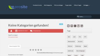 
                            5. prosite.de FAQ - Passwort vergessen? [prosite.de|E-mail|Postmaster ...