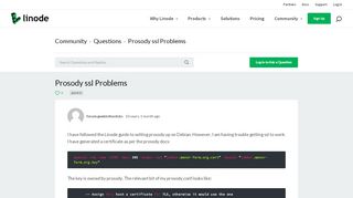 
                            10. Prosody ssl Problems | Linode Questions
