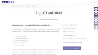 
                            6. PROSOFT SP_Data Software für Personalmanagement
