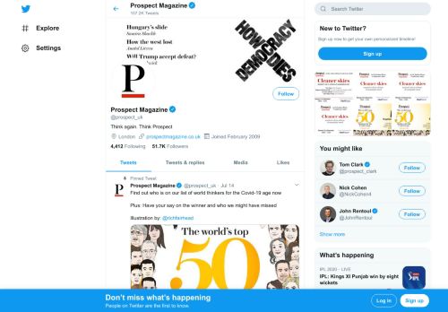 
                            12. Prospect Magazine (@prospect_uk) | Twitter