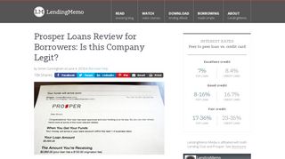 
                            5. Prosper Loans Review for Borrowers: Is this company legit?