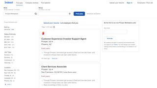 
                            8. Prosper Marketplace Jobs, Employment | Indeed.com