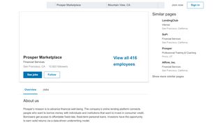 
                            5. Prosper Marketplace | LinkedIn