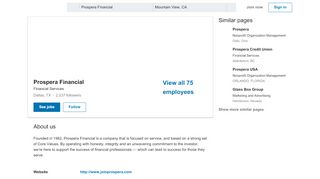
                            8. Prospera Financial | LinkedIn