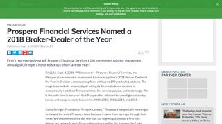 
                            12. Prospera Financial Services Named a 2018 Broker-Dealer of the Year ...