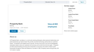 
                            9. Prosperity Bank | LinkedIn