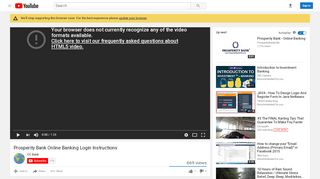 
                            11. Prosperity Bank Online Banking Login Instructions - YouTube