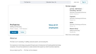 
                            4. ProTask Inc | LinkedIn