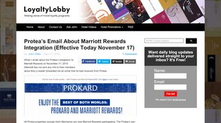 
                            13. Protea's Email About Marriott Rewards Integration (Effective Today ...