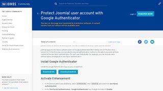 
                            10. Protect Joomla! user account with Google Authenticator - 1&1 Hosting ...