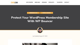 
                            6. Protect your WordPress membership site with WP Bouncer - Chris Lema