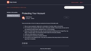 
                            13. Protecting Your Account – Omlet