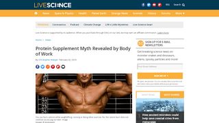 
                            12. Protein Supplement Myth Revealed by Body of Work - Live Science