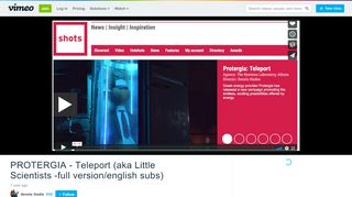 
                            8. PROTERGIA - Teleport (full version/english) on Vimeo