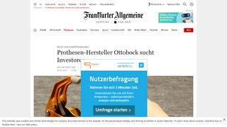 
                            12. Prothesen-Hersteller Ottobock sucht Investoren - FAZ