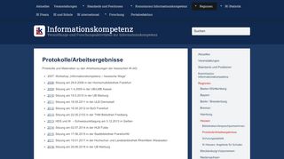 
                            7. Protokolle/Arbeitsergebnisse - Informationskompetenz