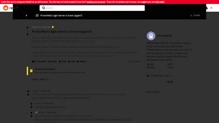 
                            5. ProtonMail Login Server is Down (again?) : ProtonMail - Reddit