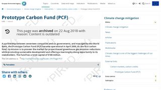 
                            5. Prototype Carbon Fund (PCF) — European Environment Agency