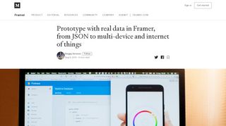 
                            5. Prototype with real data in Framer, from JSON to multi-device and ...