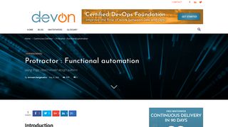 
                            9. Protractor : Functional automation - Devonblog
